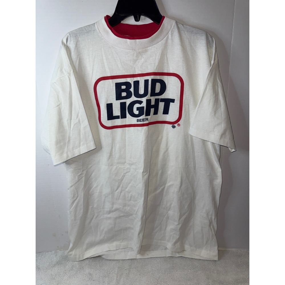 Sugar Creek Bud Light Beer Graphic Print T-Shirt XL Vintage Single Stitch USA